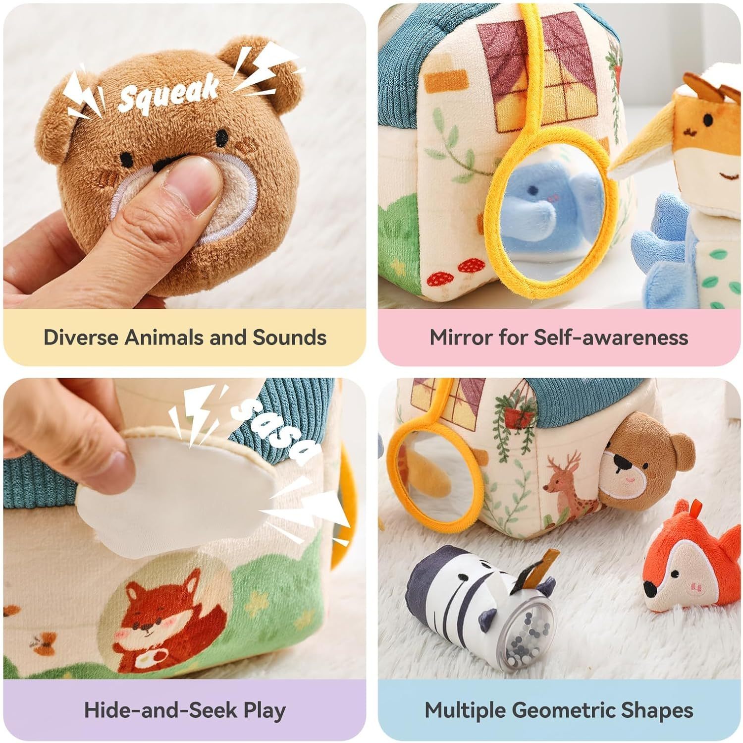 Montessori Baby Stoffspielzeug mit Musik 4