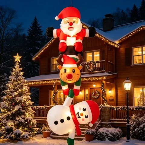 Aufblasbare Weihnachtsdeko