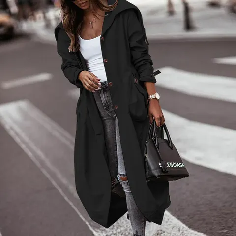 Trenchcoat mit großem Revers