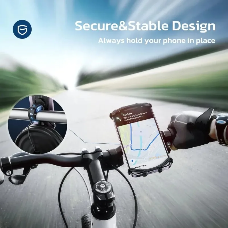 360°-Silikon-Handyhalter für Fahrrad und Motorrad 3
