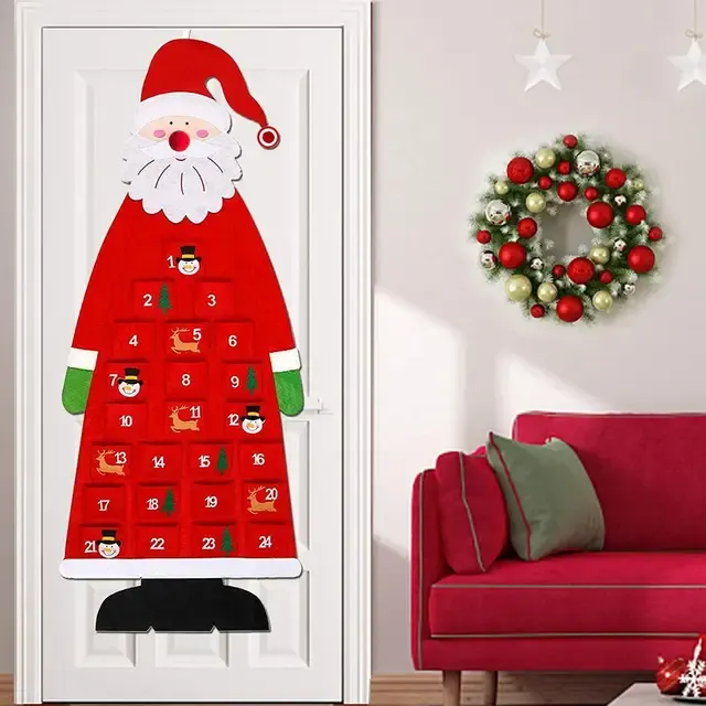 Filz-Adventskalender Wandbehang 4