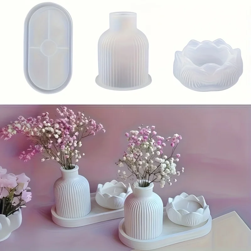 Silikon-Kerzenform-Set 3