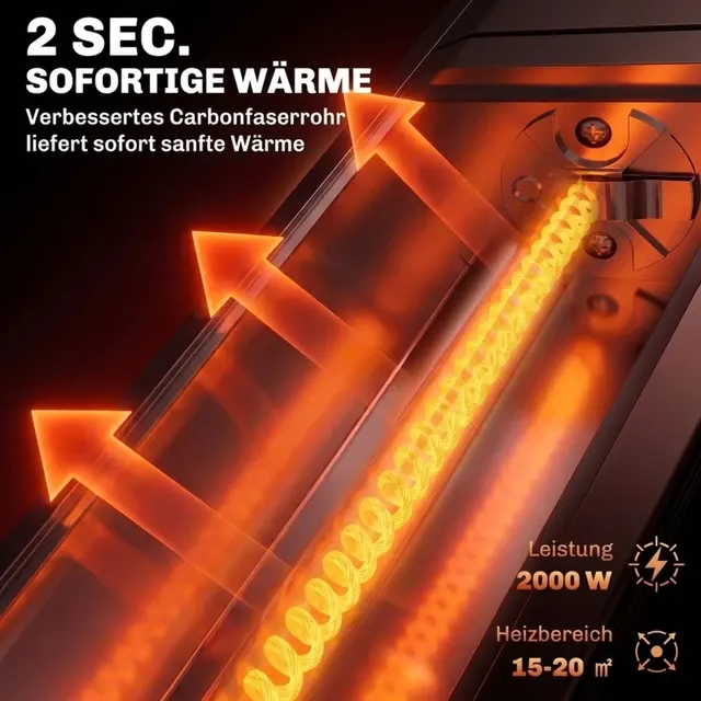 Wandmontierter Infrarotheizstrahler 4