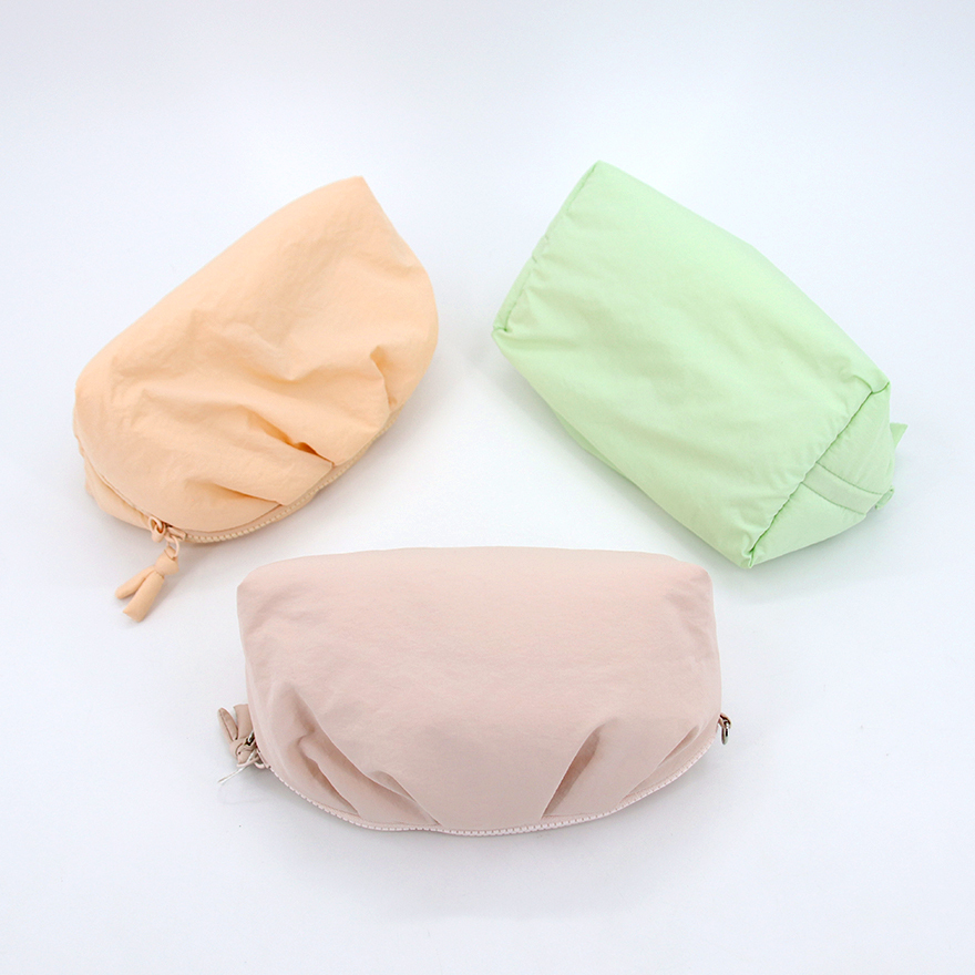 Gesteppte Kosmetiktasche aus Polyester, Candy-Farben 4