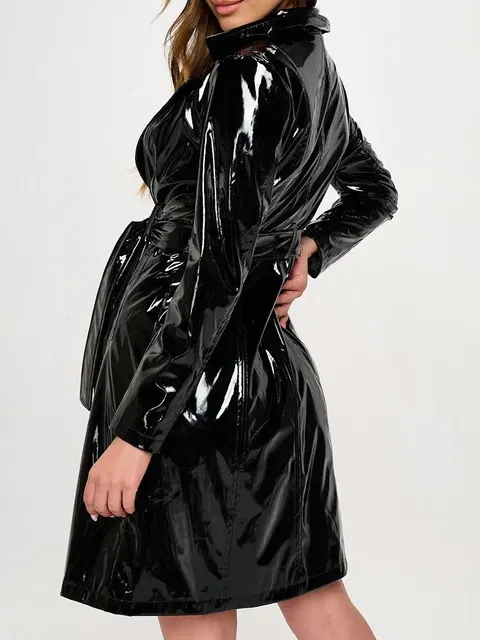 Gothic-PVC-Trenchkleid 3