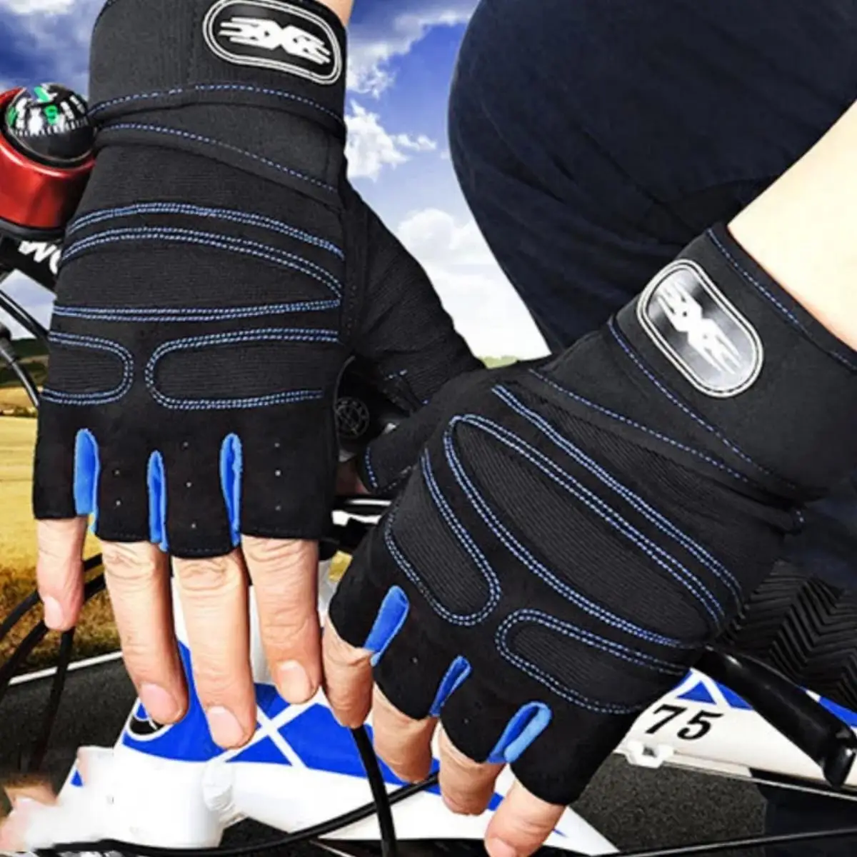 Stoßfeste Gym-Handschuhe Gewichtheben 3