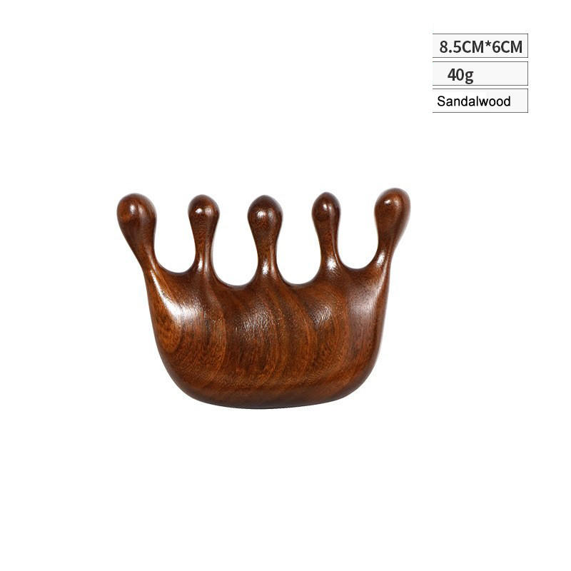Holz-Gesichtsmassagebürste mit Sandelholz 2