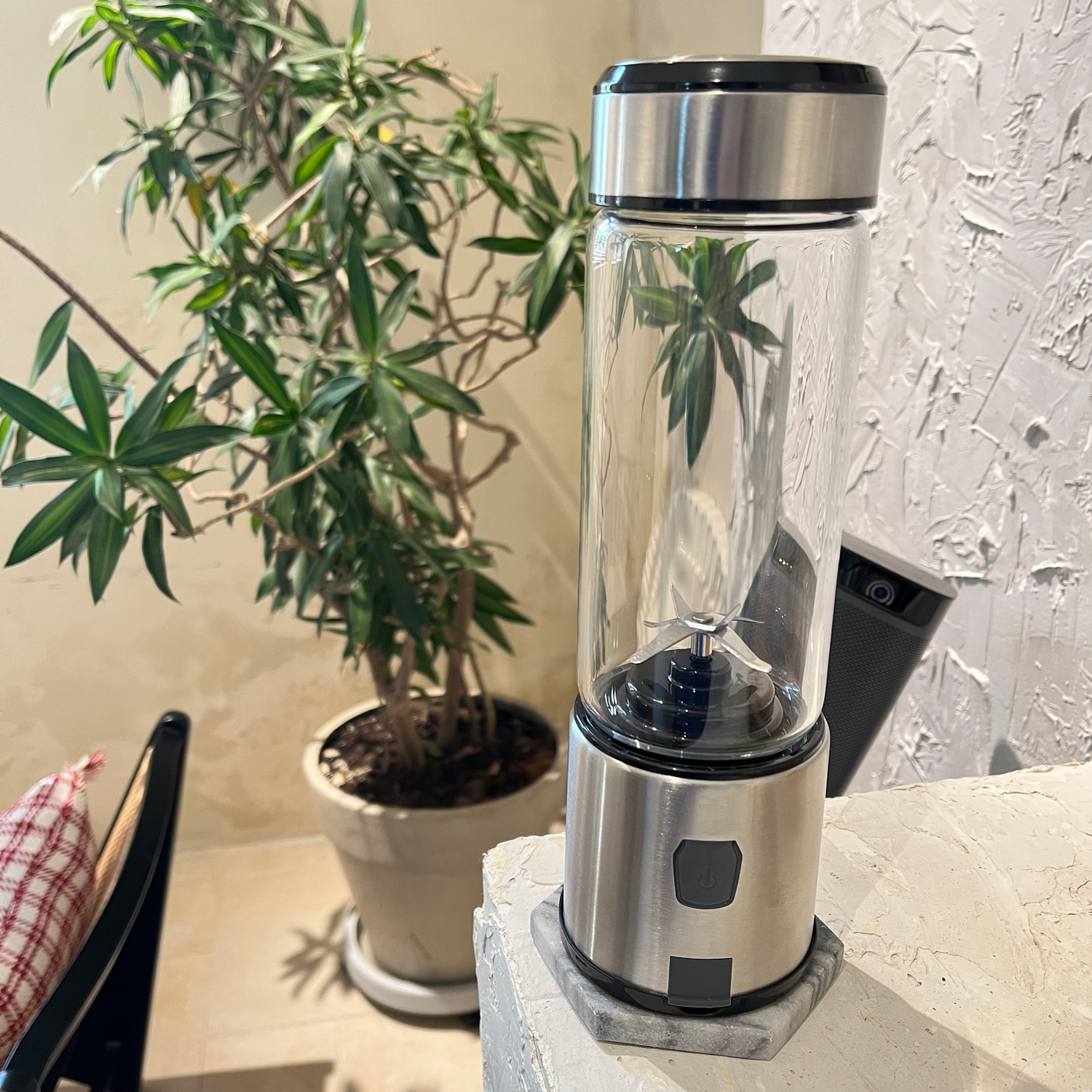 USB Smoothie Mixer aus Borosilikatglas 4