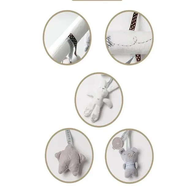 Hängendes Kaninchen-Babyspielzeug mit Glocke 4