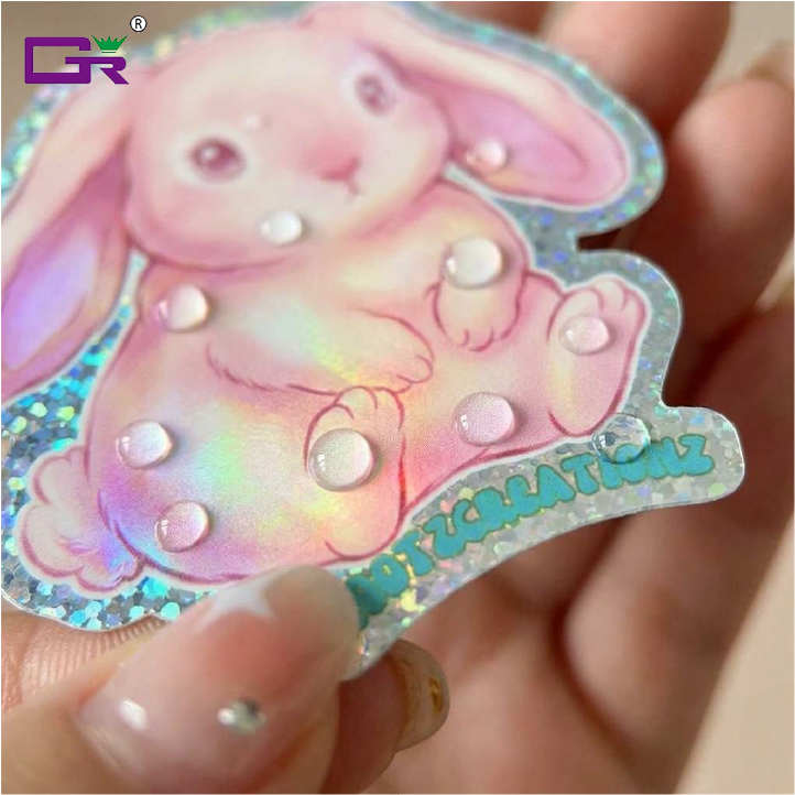 Holografische Laser-Sticker in Regenbogenoptik 4