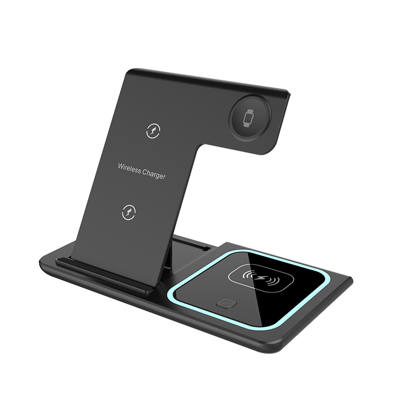 Faltbare 3-in-1 kabellose 15W-Ladestation 3
