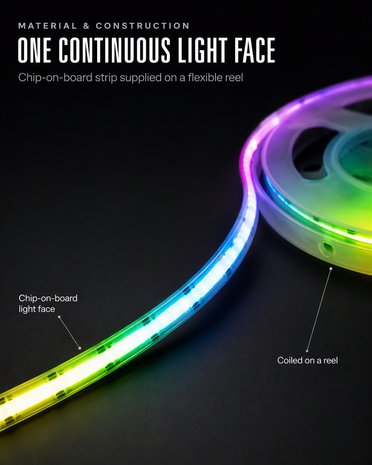 Flexibler RGB LED Streifen Wasserdicht Außenbereich 2