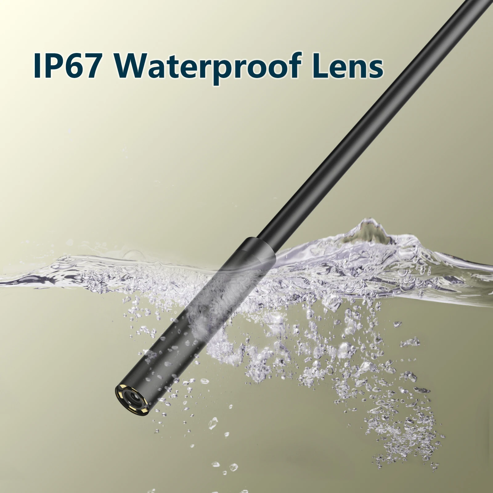 Wasserdichte 7-mm-Endoskopkamera mit 6 LEDs 4