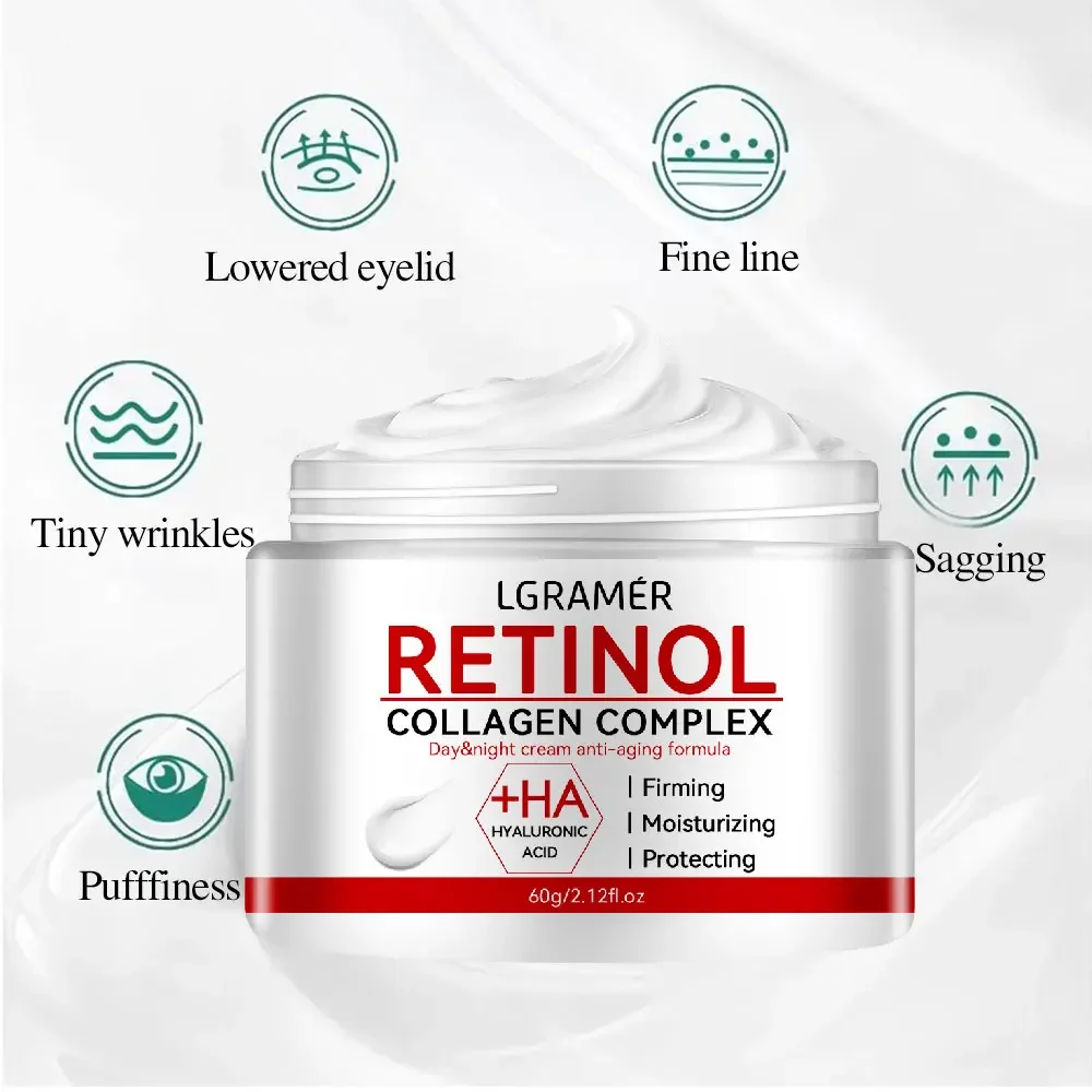 Retinol-Anti-Falten-Gesichtscreme mit Kollagen 4