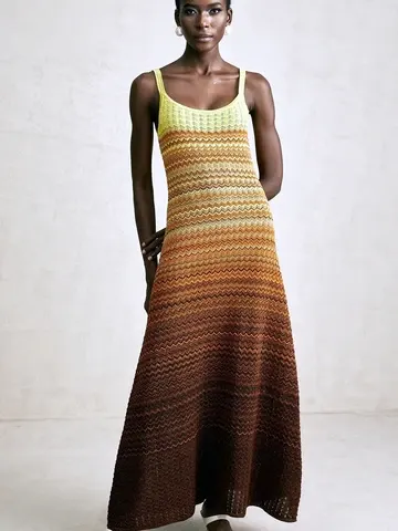Pailletten-Maxikleid