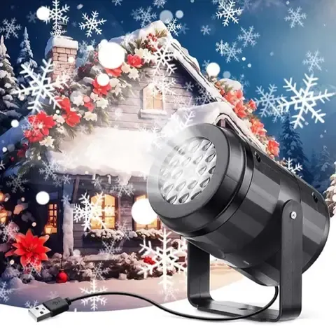 Schneeflocken-Projektorlampe