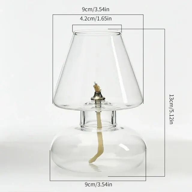 Glas-Öllampe 4
