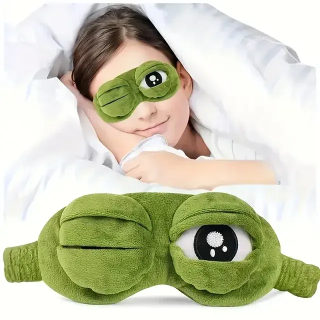 3D-Schlafmaske mit Froschmotiv 2