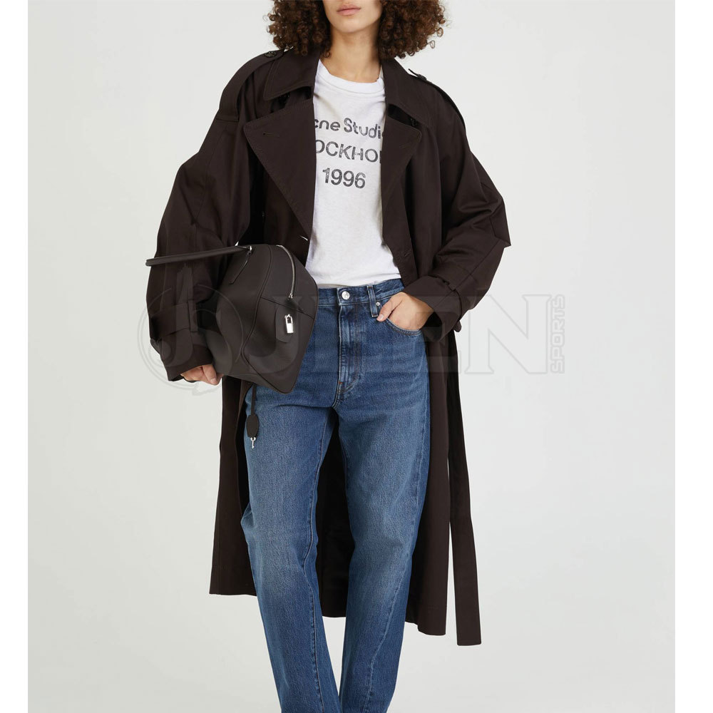 Damen Langer Wintermantel mit Seitentaschen 2