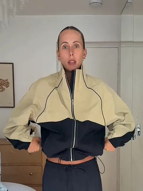 Farbblock-Windbreaker 2