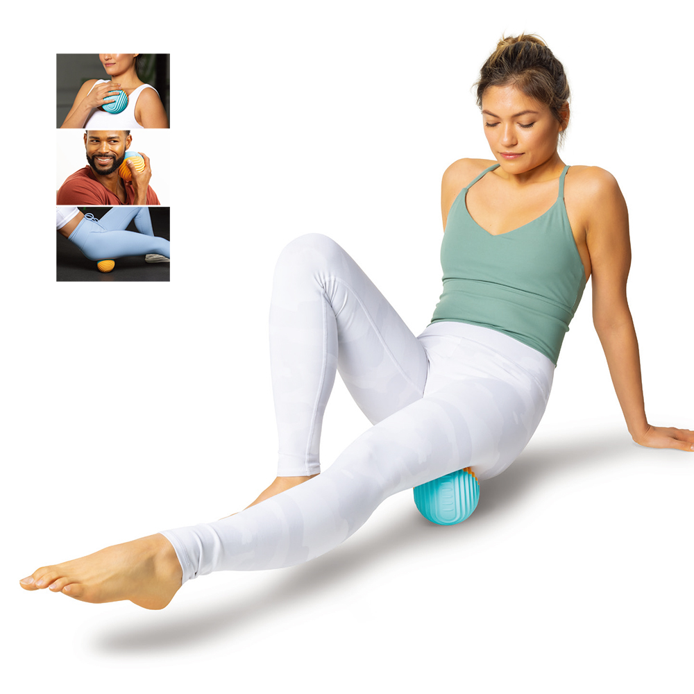 Faltbare Yoga-Faszienrolle mit Vibration 3