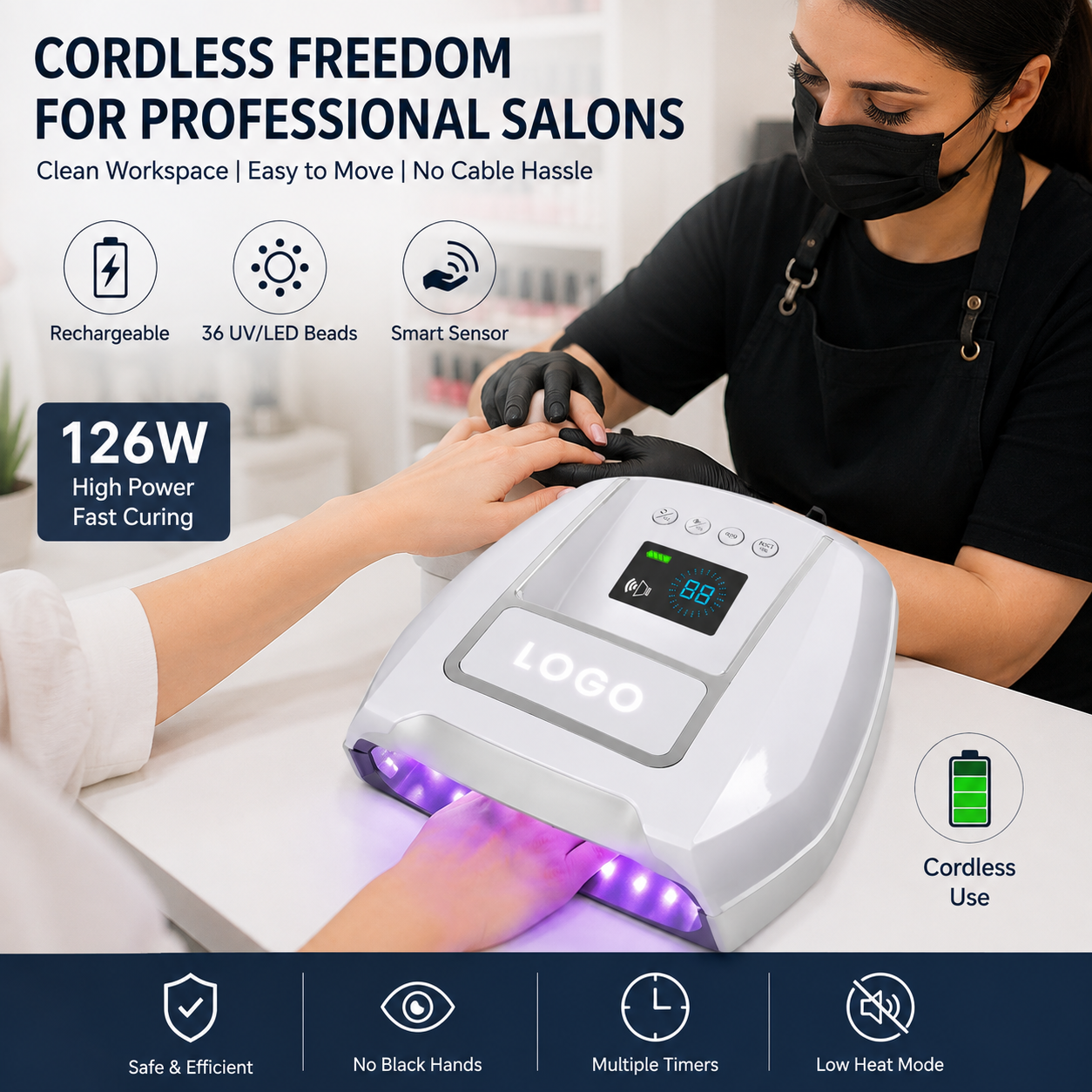UV-LED-Nagellampe 4