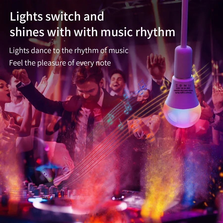 RGB Smart-WLAN-LED-Glühbirne E27 4