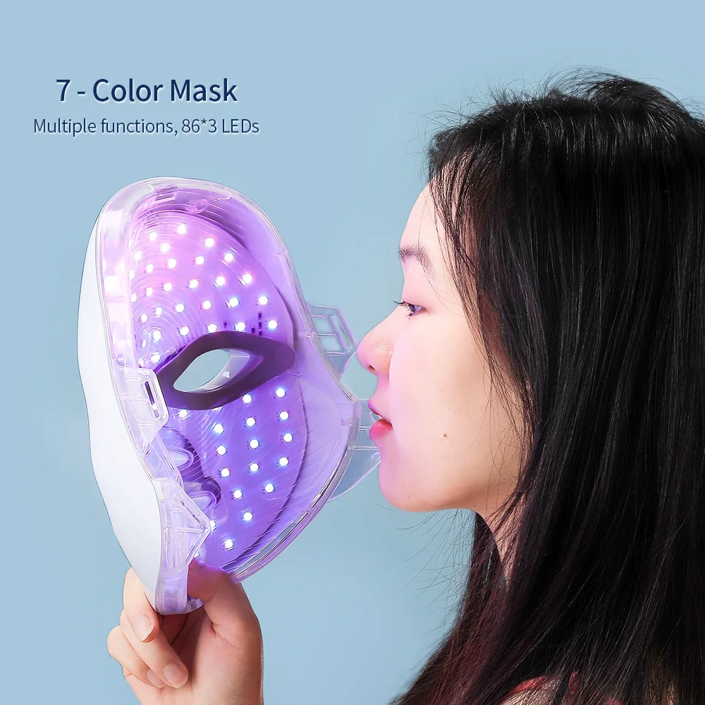 LED-Rotlicht-Gesichtsmaske mit Hals 3