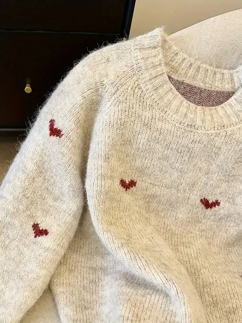 Pullover mit Herzmuster 3