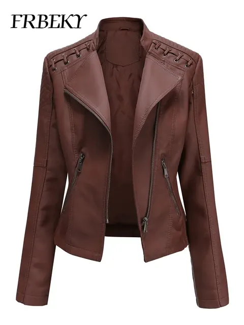 Kurze Kunstlederjacke 1