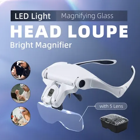 Kopfbandlupe mit LED
