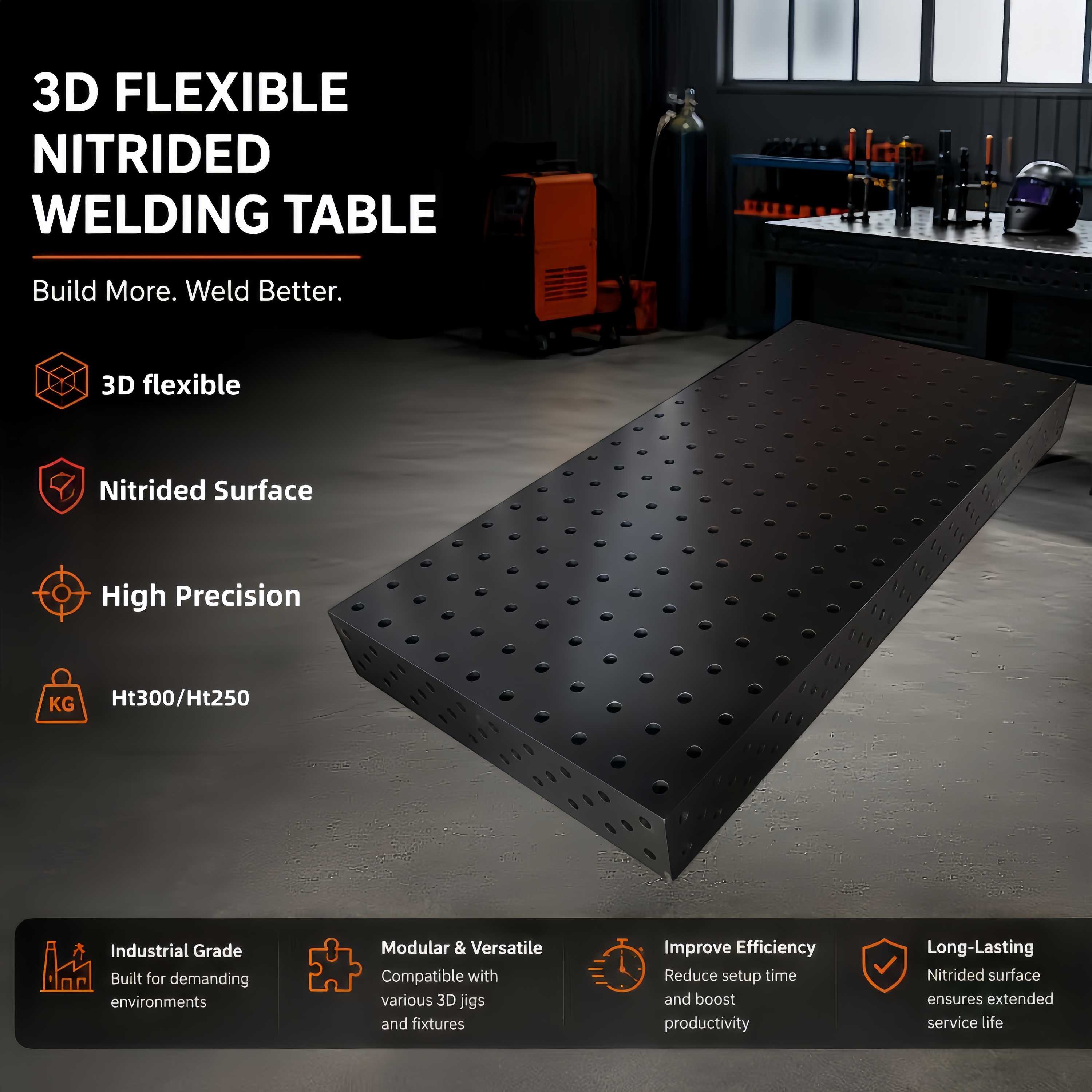 Flexible 3D-Lötstation aus Gusseisen 2