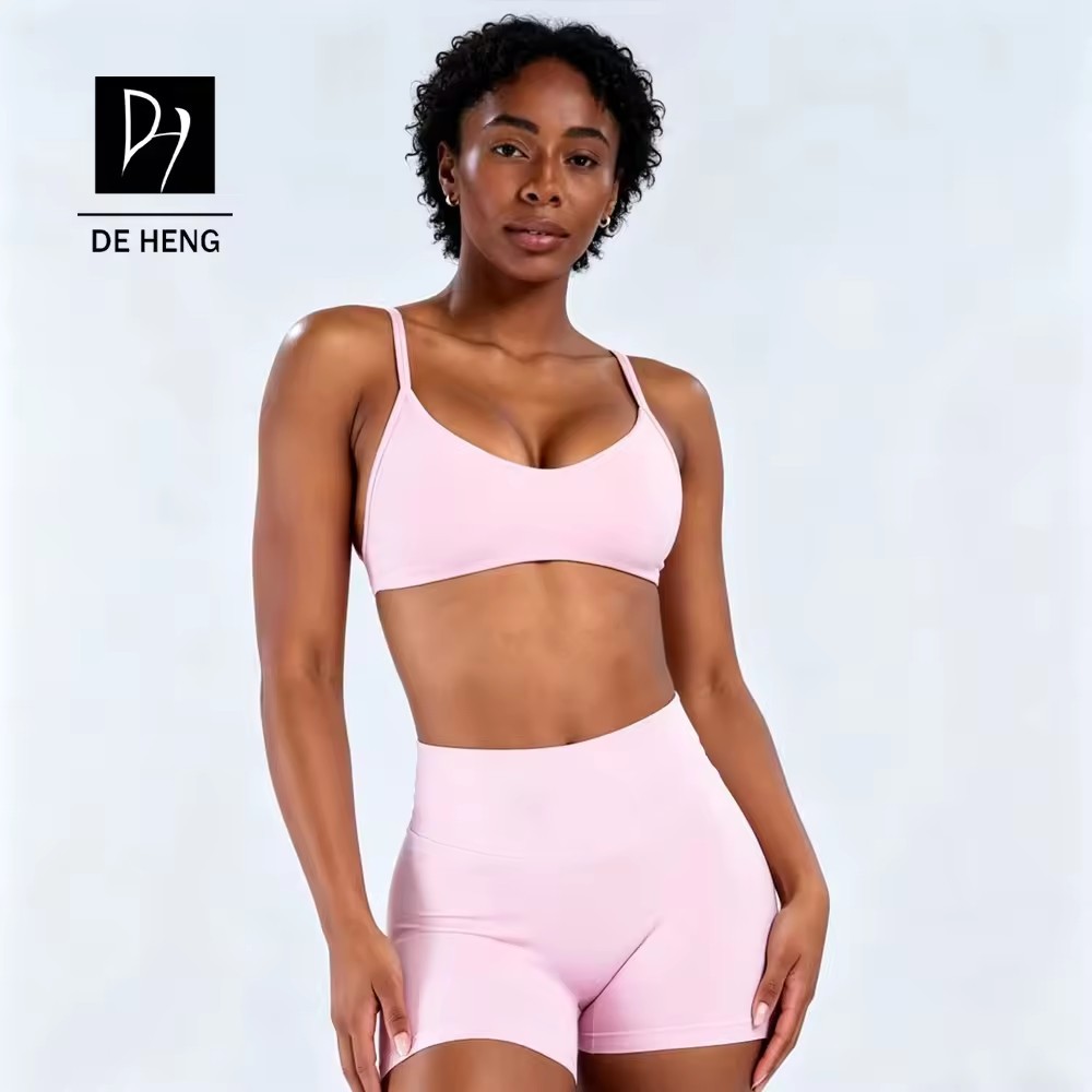 Nahtloser Damen Sport-BH mit dünnen Trägern 4