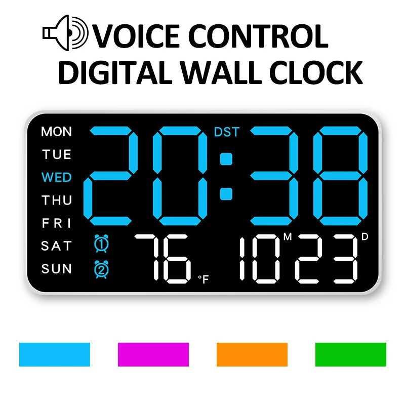 Digitale Wanduhr