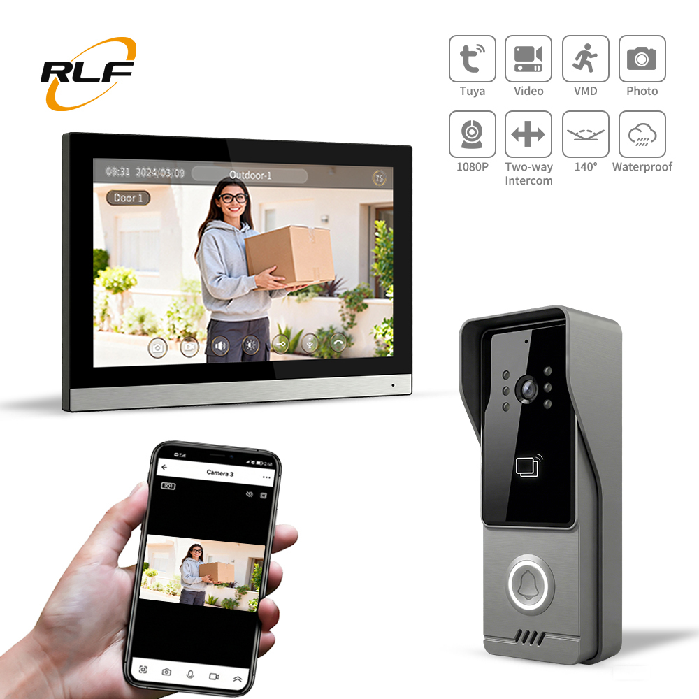 WLAN-Videotürsprechanlage mit 10-Zoll-Monitor