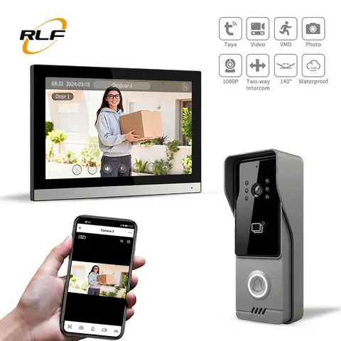 WLAN-Videotürsprechanlage mit 10-Zoll-Monitor