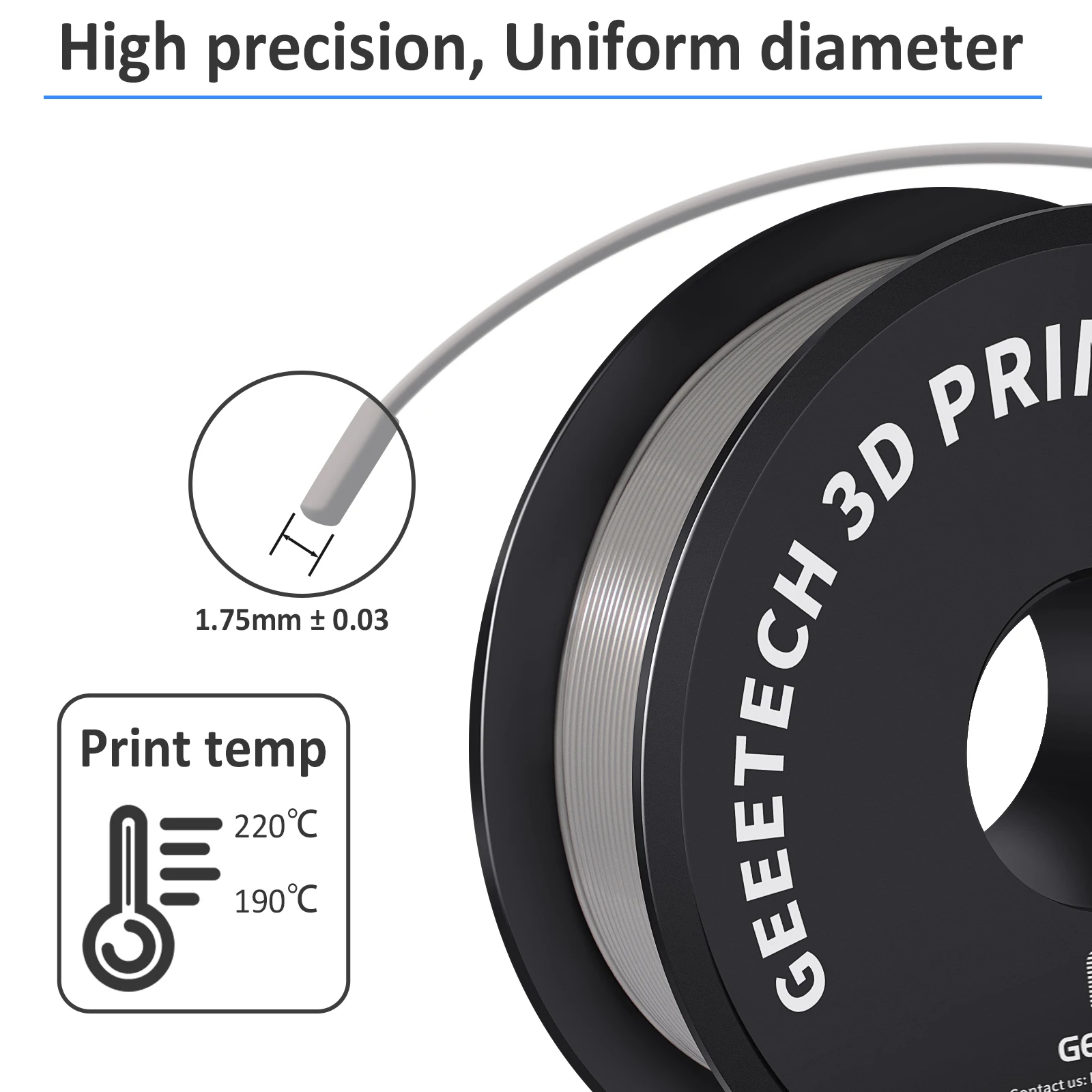 10-kg-Box PLA-Filament 1,75 mm Mehrmaterial 3