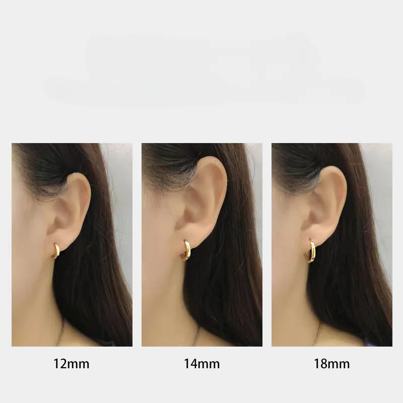 Geometrische Silber-Creolen für Damen, trendig