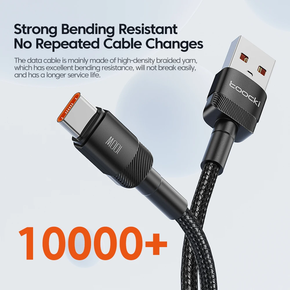 100W USB-C-Schnellladekabel, 6A 3