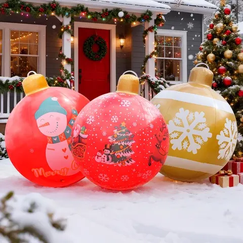 Aufblasbare Weihnachtskugel