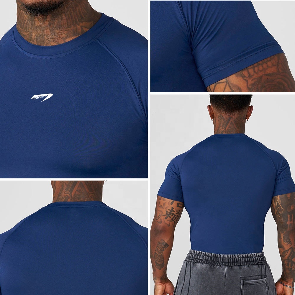 Herren-Muskelshirt aus Polyester, schmale Passform 3