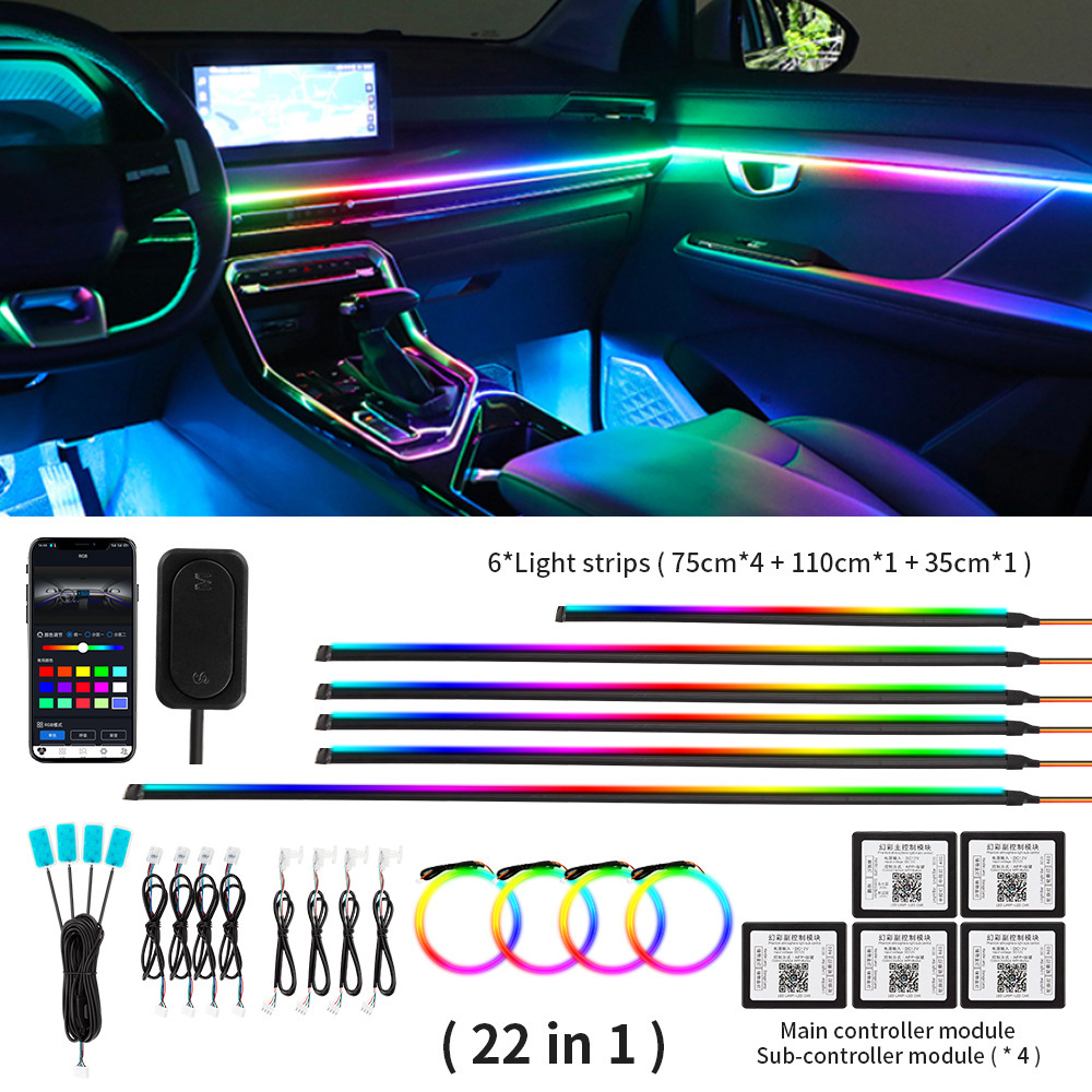 RGB-LED Auto-Innenbeleuchtung 12V Ambientelicht