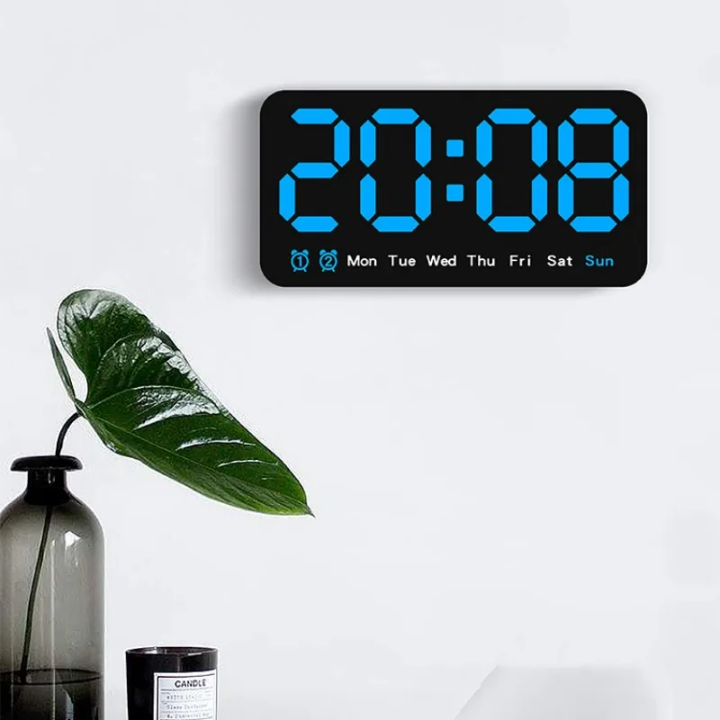 digitale Wanduhr