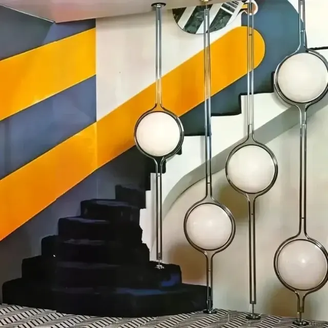 Chrom-Stehlampe 2
