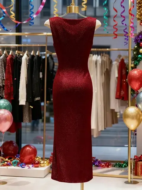 Glitzer-Bodycon-Kleid 2