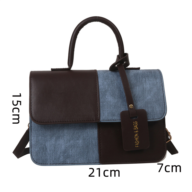 Quadratische Damen-Umhängetasche aus PU-Leder 4