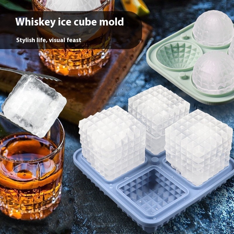 Silikon-Eiskugelform für Whiskey, rund