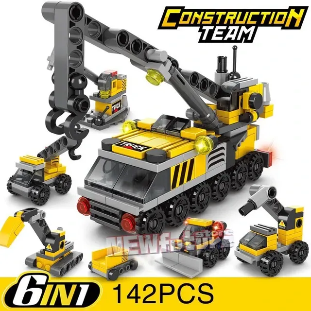 Mini-Betonmischer Bausteine Set Stadt 4