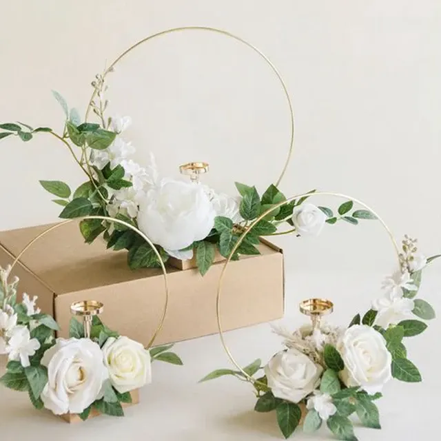 Metall-Blumen-Tischkartenhalter 2