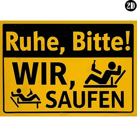 Blechschild Bar